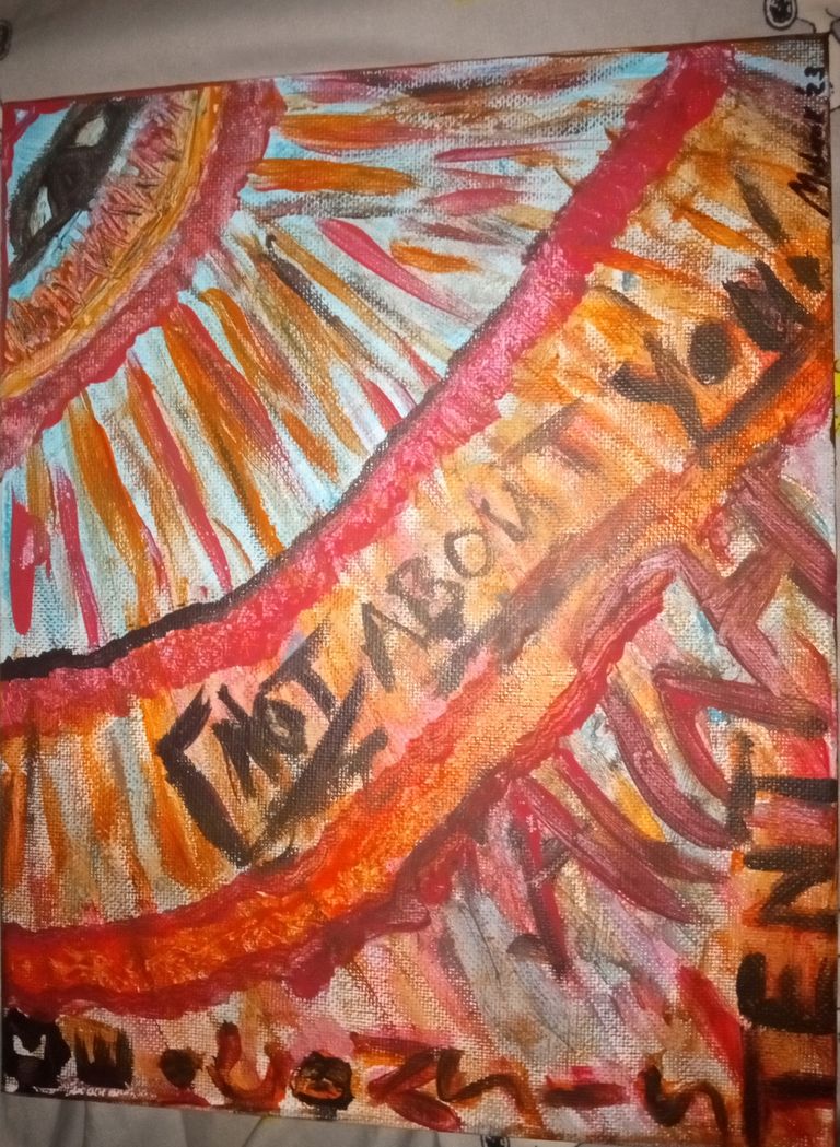 "Not About You" Painting by Mark Good copyright 1/2023